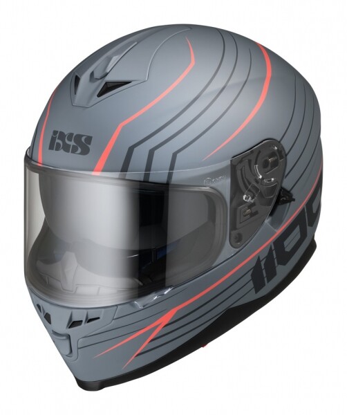 Шлем IXS HX-1100 2.1 серый красный