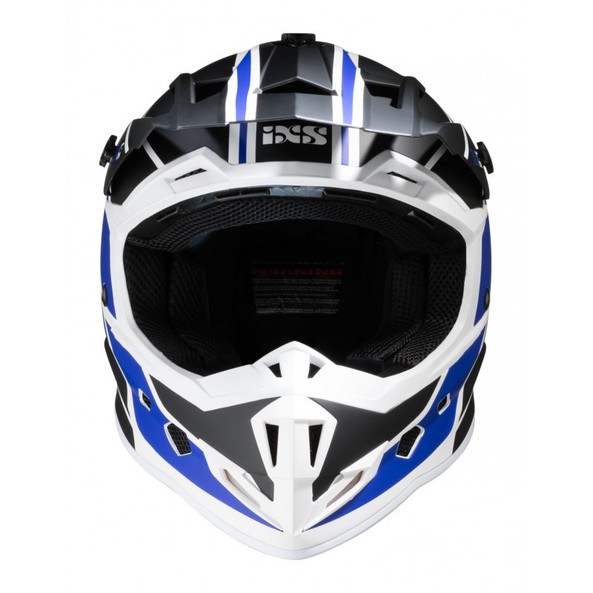 Шлем IXS HX-361 2.1 белый чёрный синий