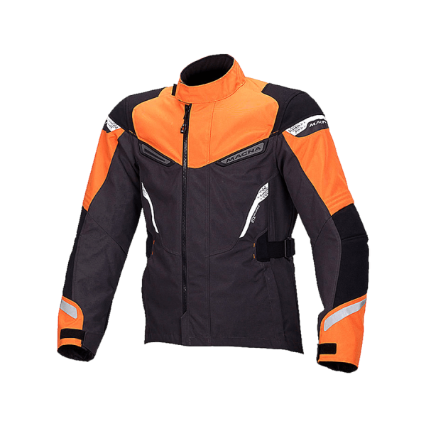 Куртка из текстиля MACNA MYTH черно-оранжевая