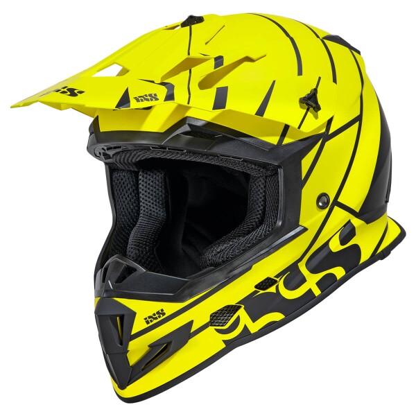 Шлем IXS HX-361 2.2 чёрный жёлтый