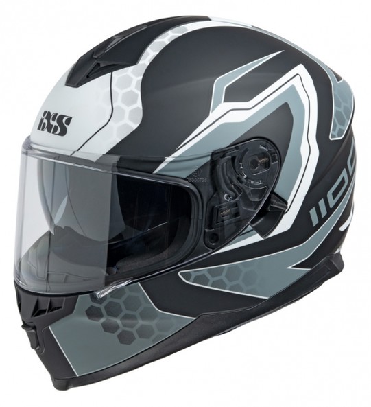 Шлем IXS HX-1100 2.2 чёрный белый