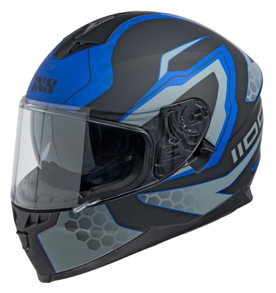 Шлем IXS HX-1100 2.2 чёрный синий