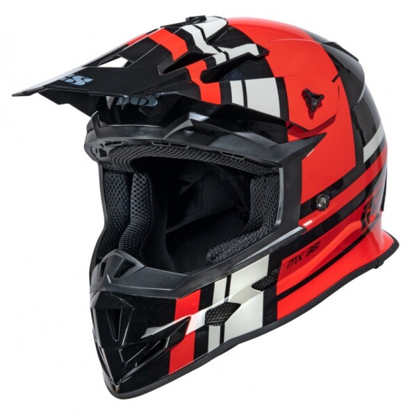 Шлем IXS HX-361 2.3 чёрный красный