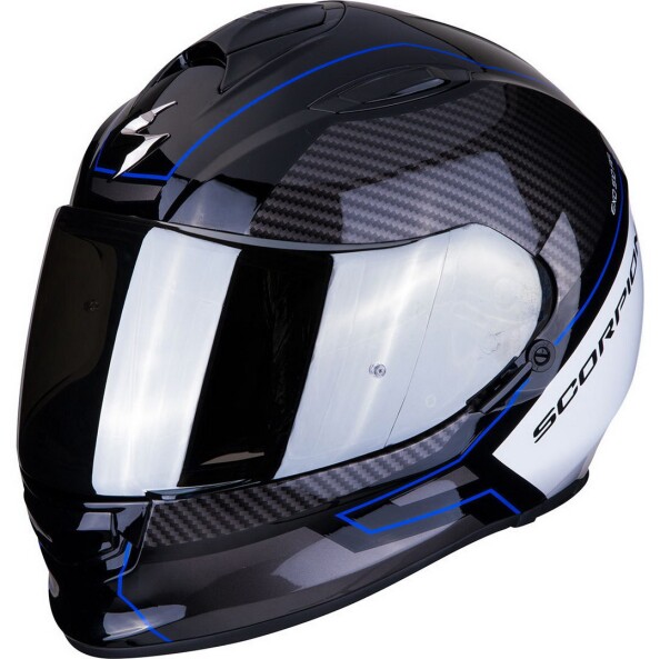 Шлем SCORPION EXO-510 AIR FRAME, цвет Черный Карбон/Синий/Белый