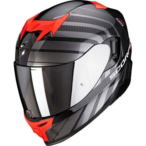 Шлем SCORPION EXO-520 AIR SHADE, цвет Черный Матовый/Красный