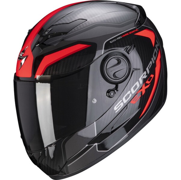 Шлем SCORPION EXO-490 SUPERNOVA, цвет Черный/Красный