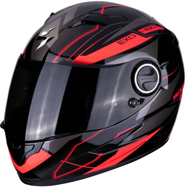 Шлем SCORPION EXO-490 NOVA, цвет Черный/Красный