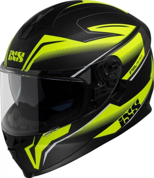 Шлем IXS HX-1100 2.3 чёрный жёлтый