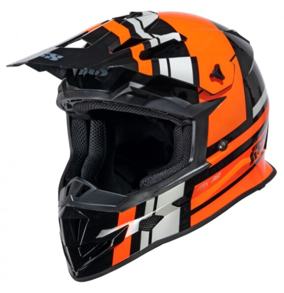 Шлем IXS HX-361 2.3 чёрный оранж.