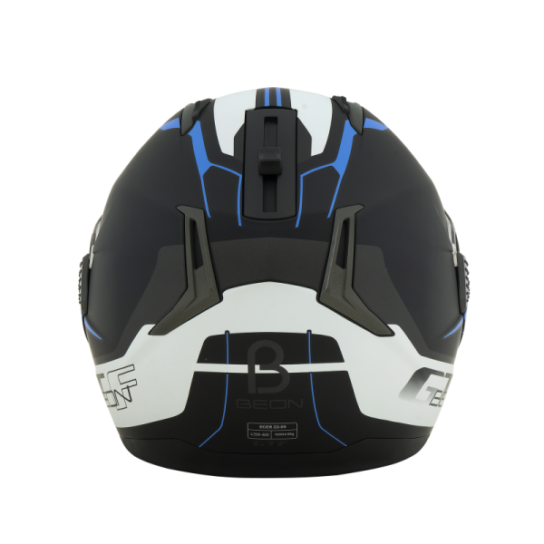 Шлем BEON B-700 WHITE BLUE