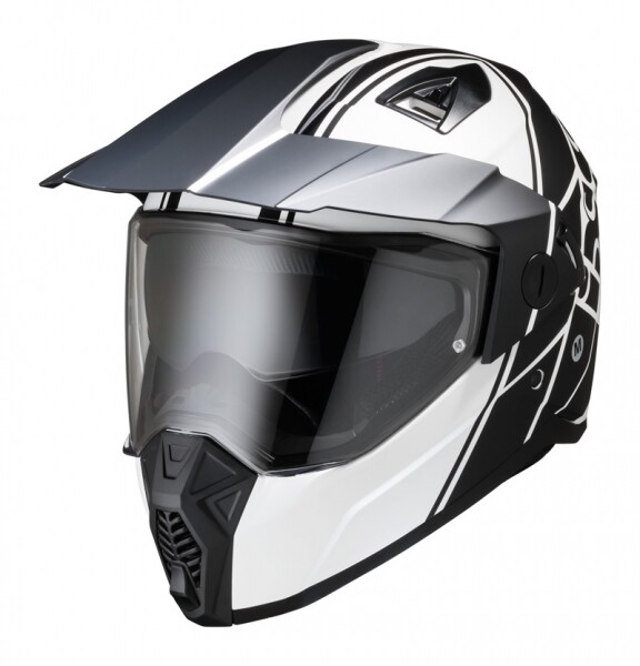 Шлем IXS HX-208 2.0 чёрный белый