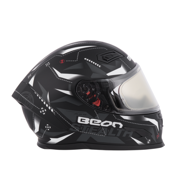 Шлем BEON B-503 BLACK/WHITE