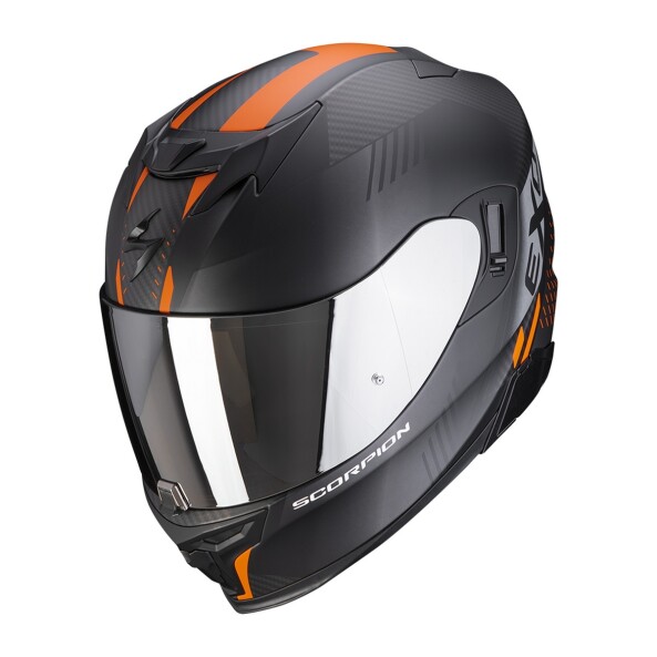 Шлем SCORPION EXO-520 AIR LATEN, цвет Черный Матовый/Оранжевый