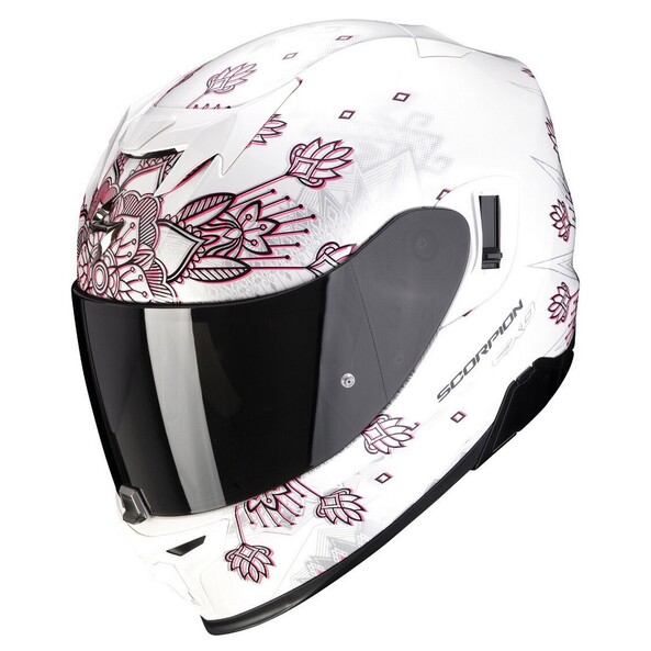 Шлем SCORPION EXO-520 AIR TINA, цвет Жемчужный/Серебристый/Розовый