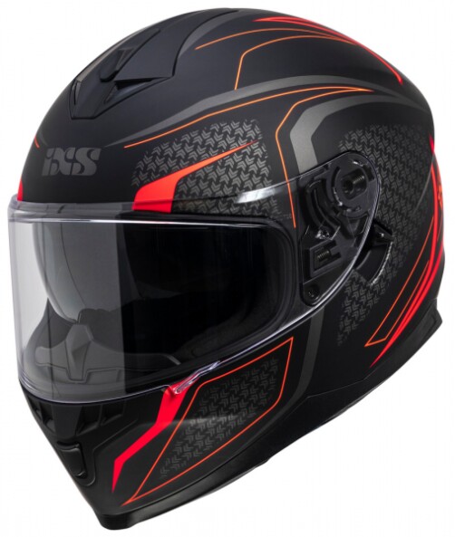 Шлем IXS HX-1100 2.4 чёрный красный